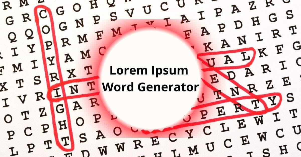 Lorem Ipsum Word Generator