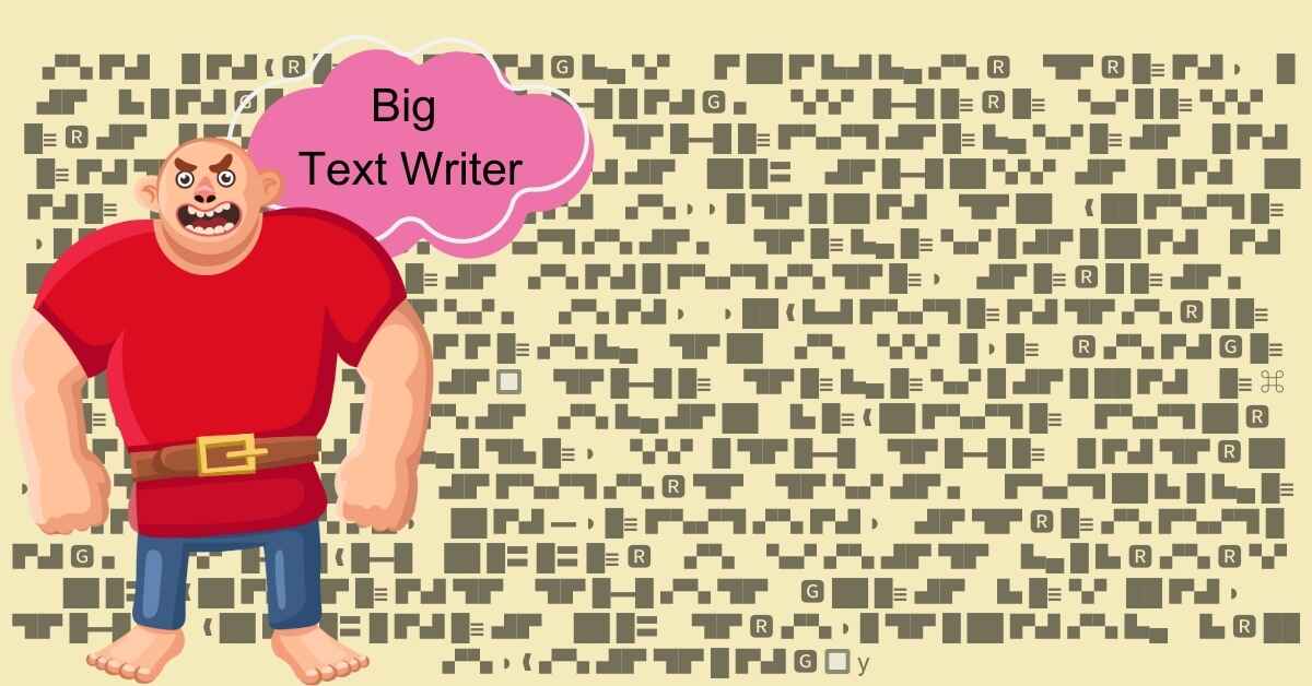 Big Text Writer