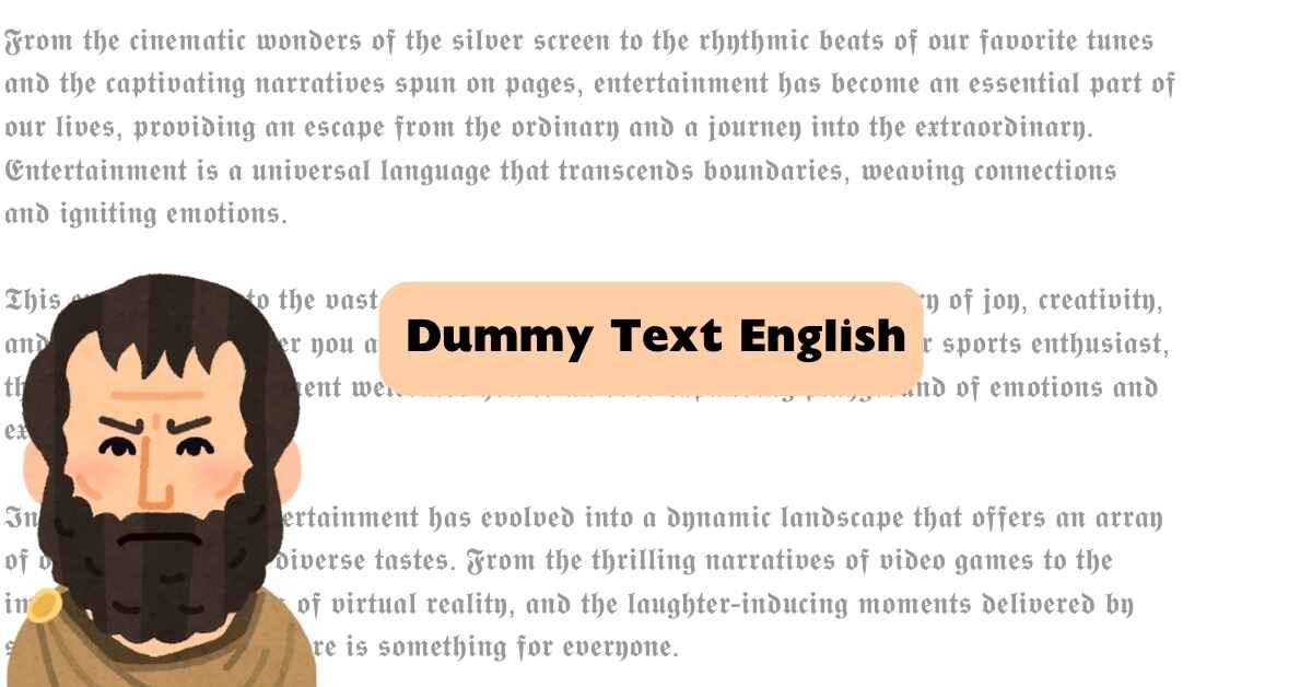 Dummy Text English