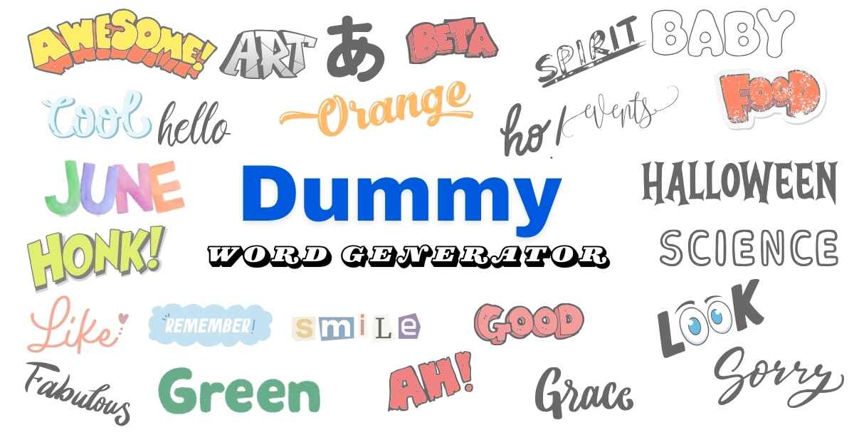 Dummy Word Generator