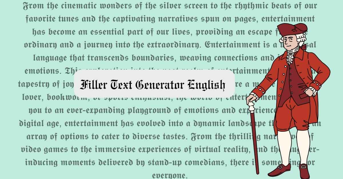 Filler Text Generator English