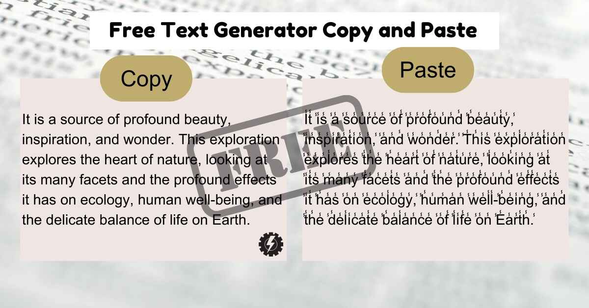 Free Text Generator Copy and Paste