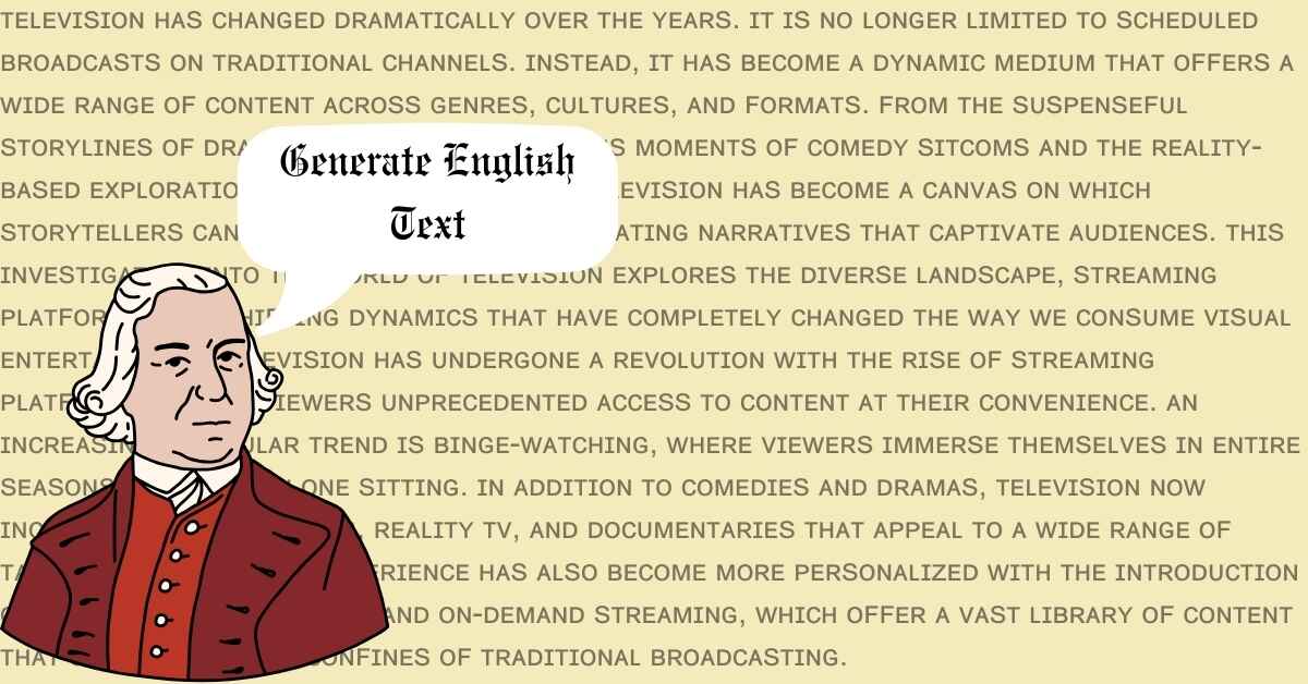 Generate English Text