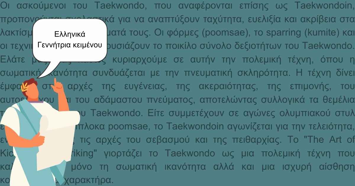 Greek Text Generator