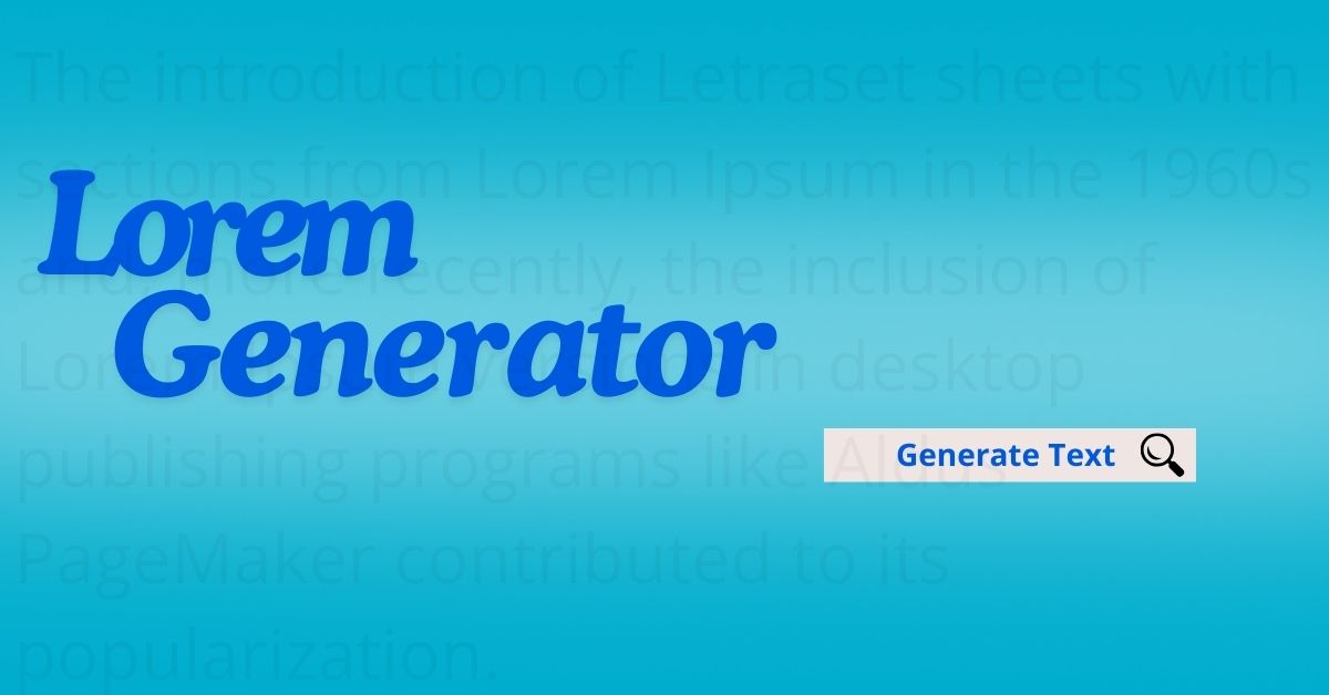 Lorem Generator