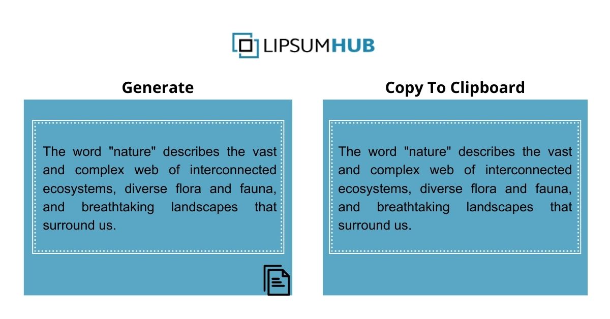 Lorem Ipsum Generator Copy To Clipboard