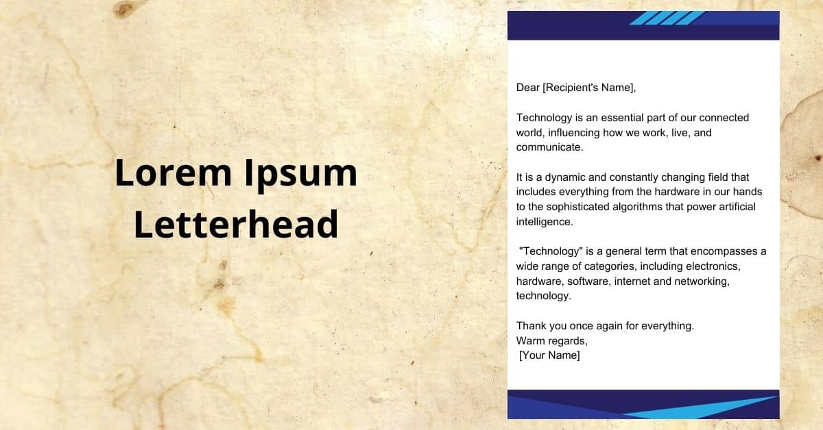 Lorem Ipsum Letterhead