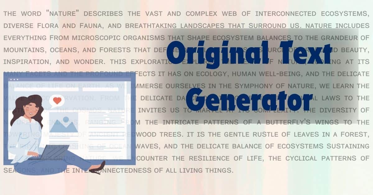 Original Text Generator