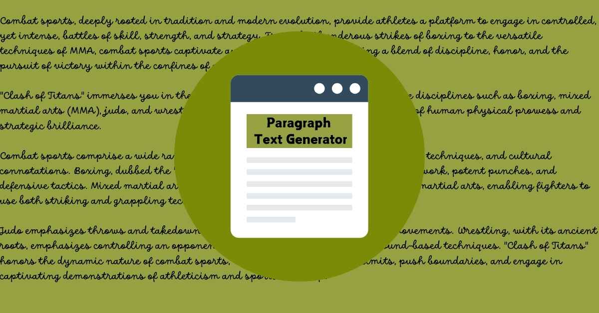 Paragraph Text Generator