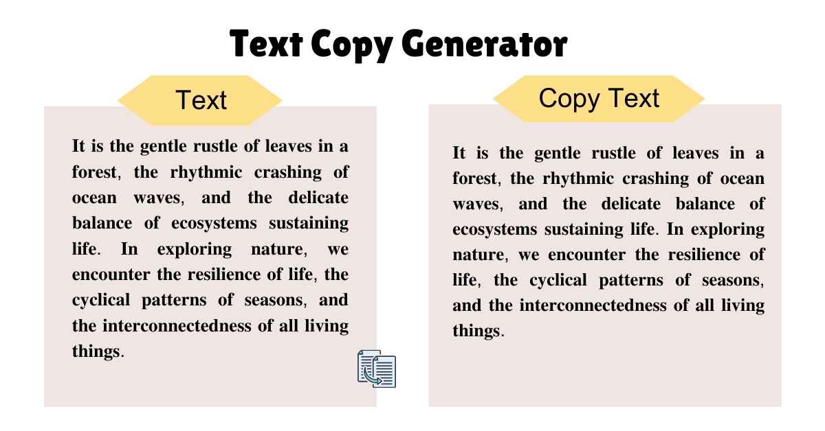 Text Copy Generator