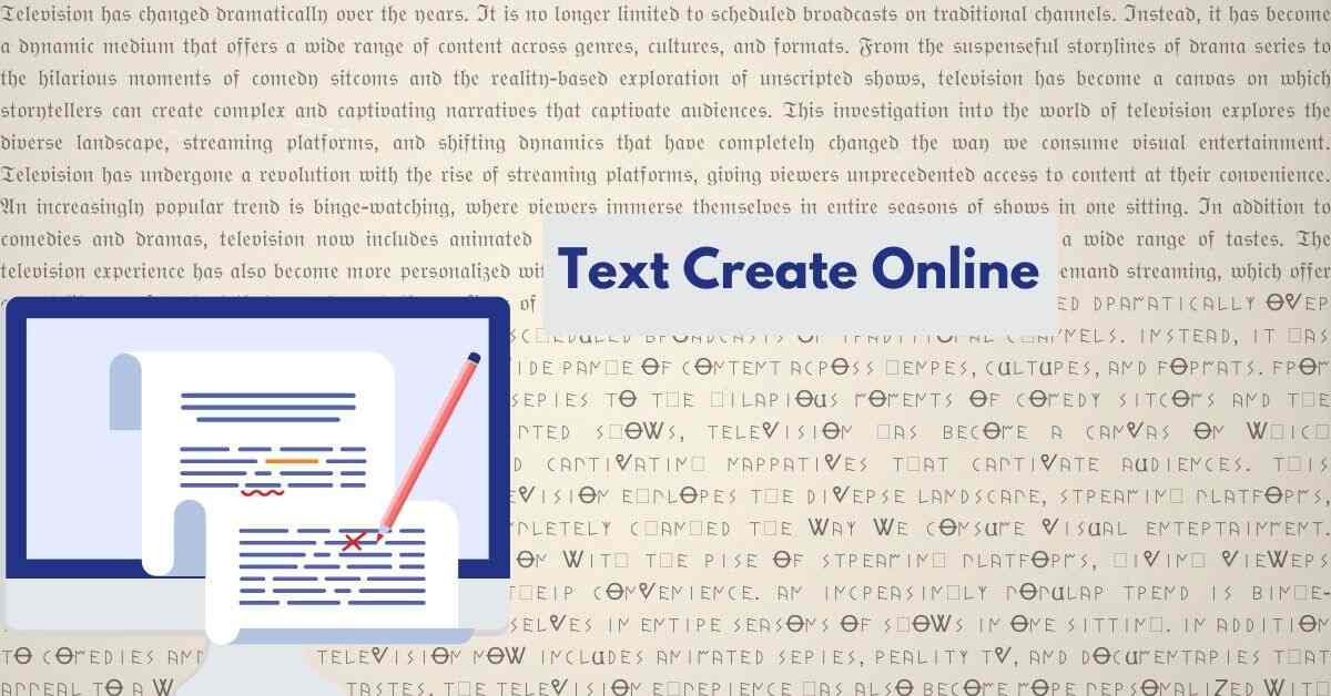 Text Create Online