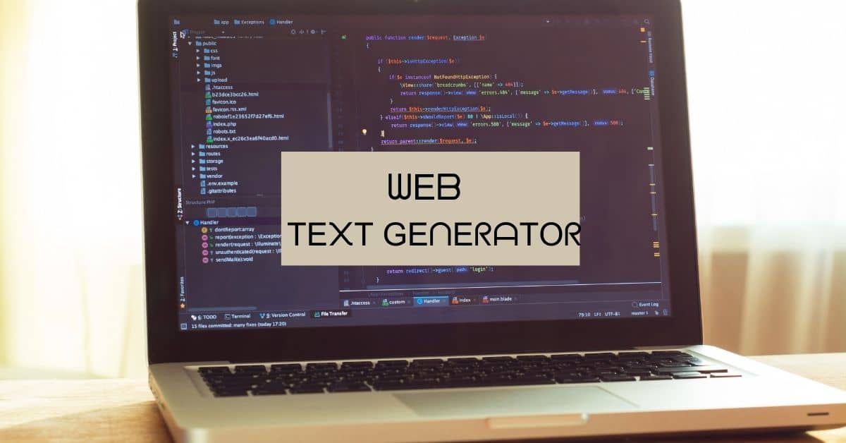 Web Text Generator