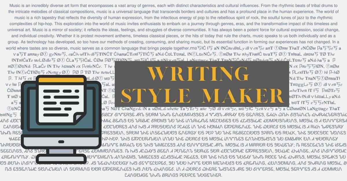 Writing Style Maker