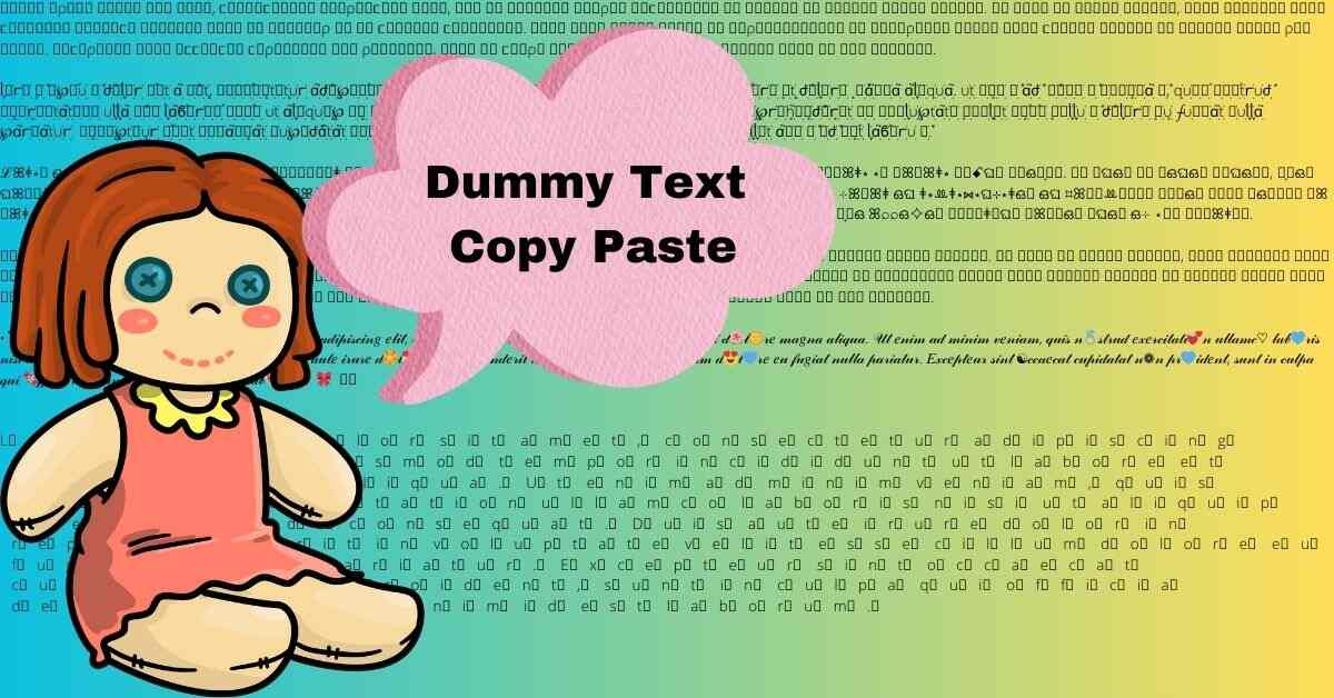 Dummy Text Copy Paste