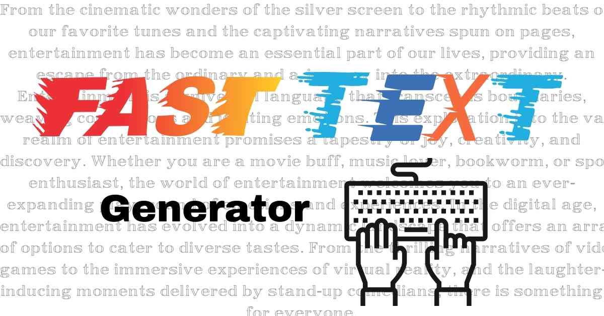 Fast Text Generator