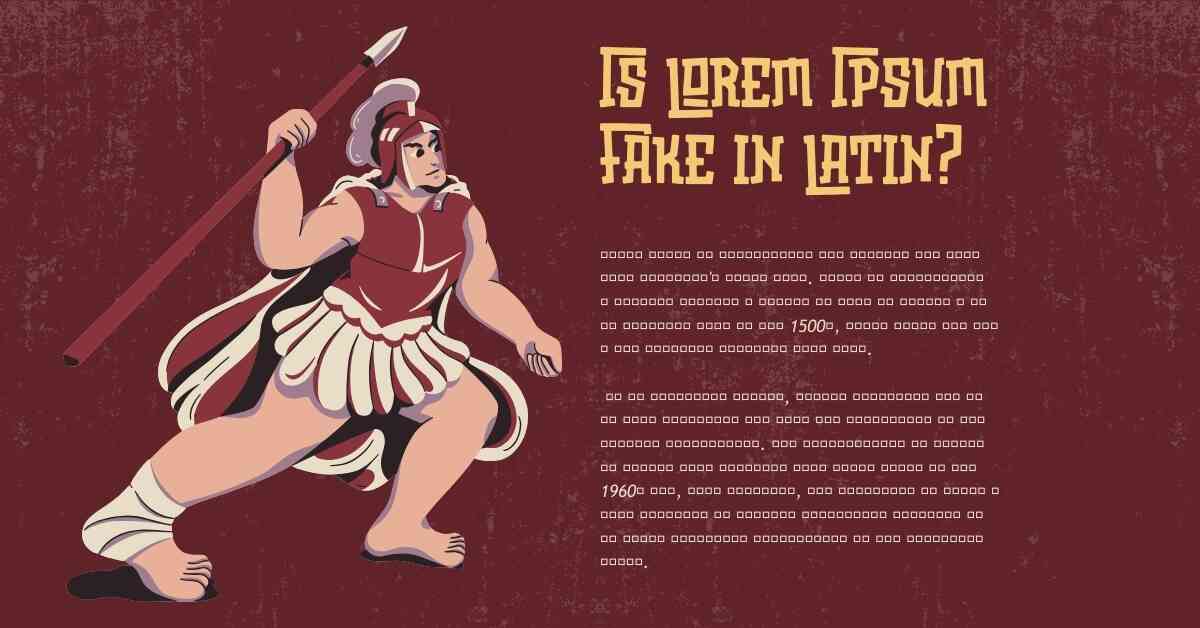 Is Lorem Ipsum Fake in Latin?