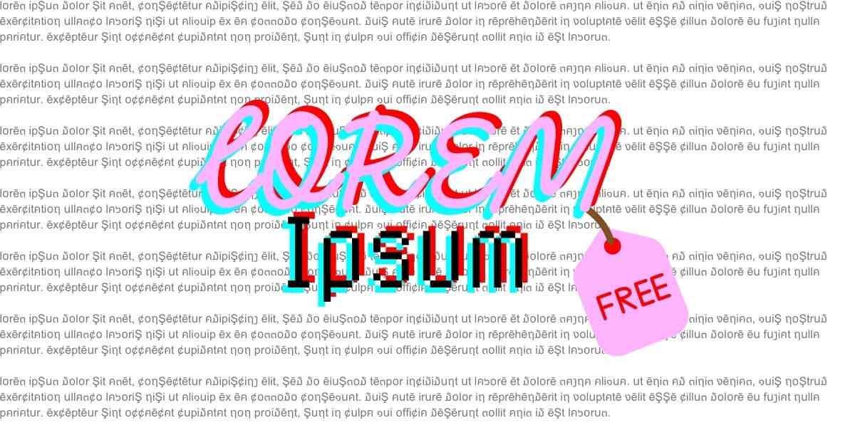 Is Lorem Ipsum Free?