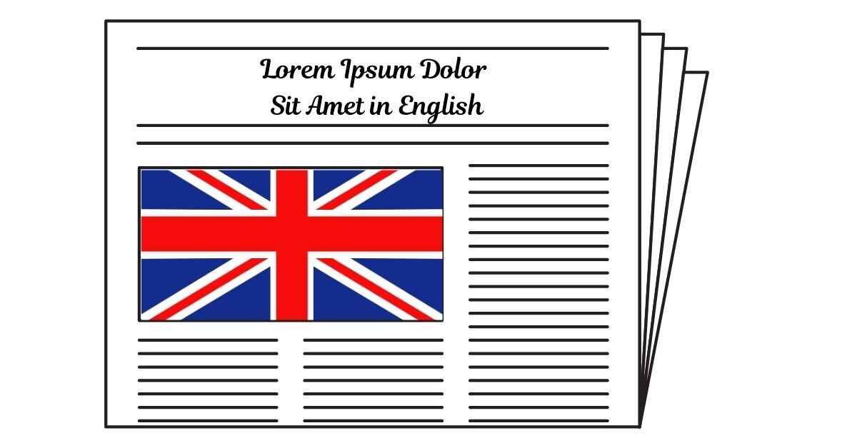 Lorem Ipsum Dolor Sit Amet in English