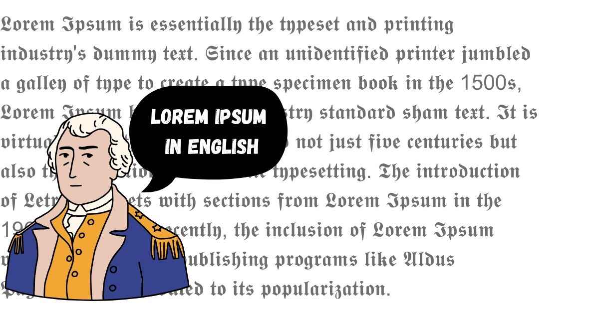 Lorem Ipsum in English