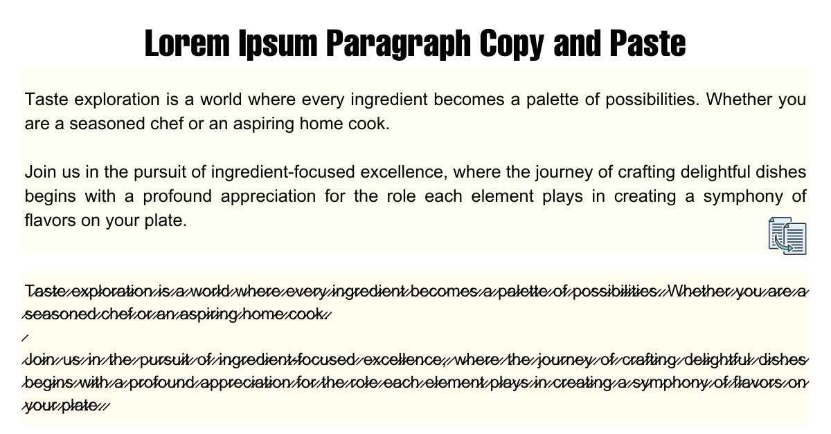 Lorem Ipsum Paragraph Copy and Paste