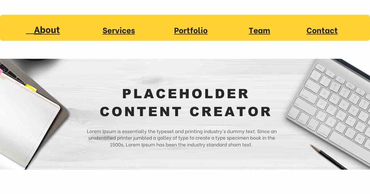 Placeholder Content Creator