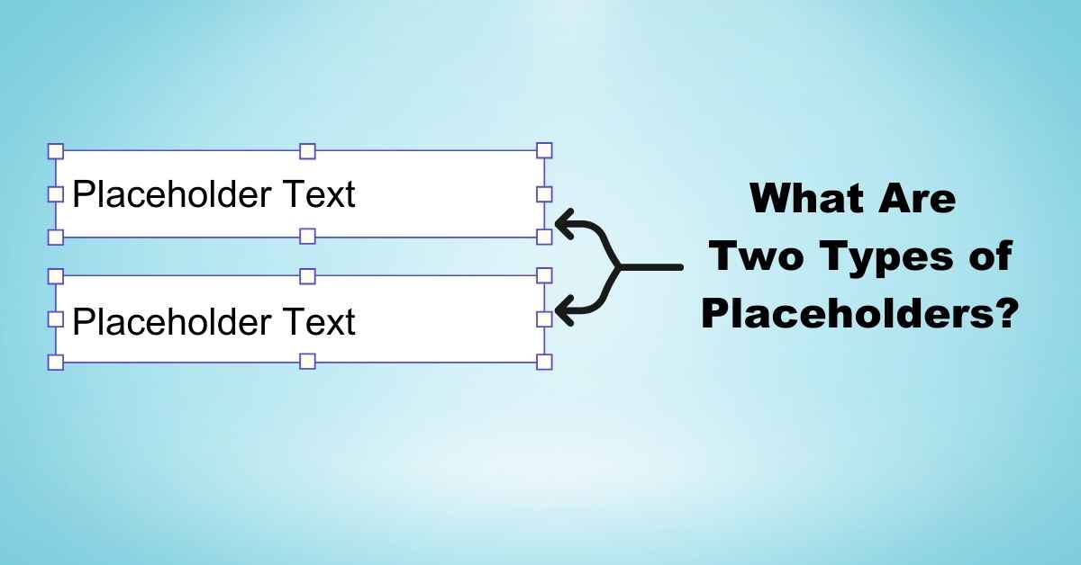 What Are Two Types of Placeholders?