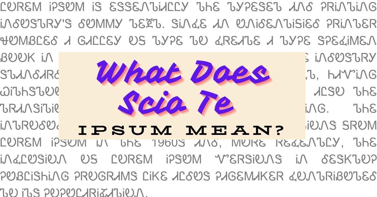 What does Scio Te ipsum mean?