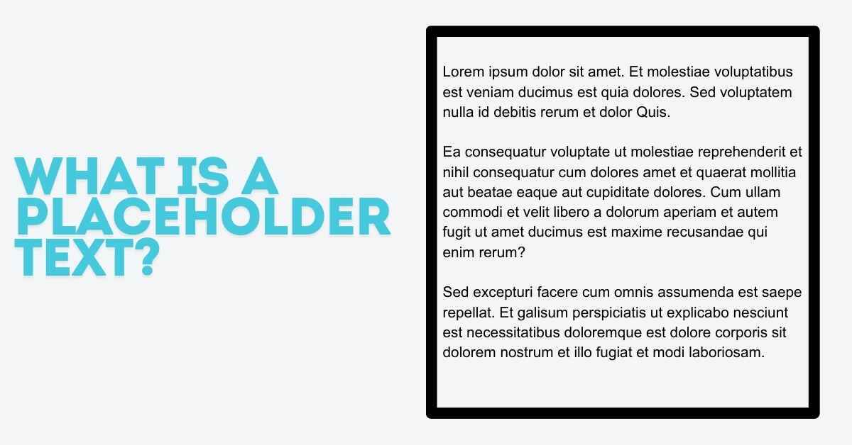 What Is a Placeholder Text