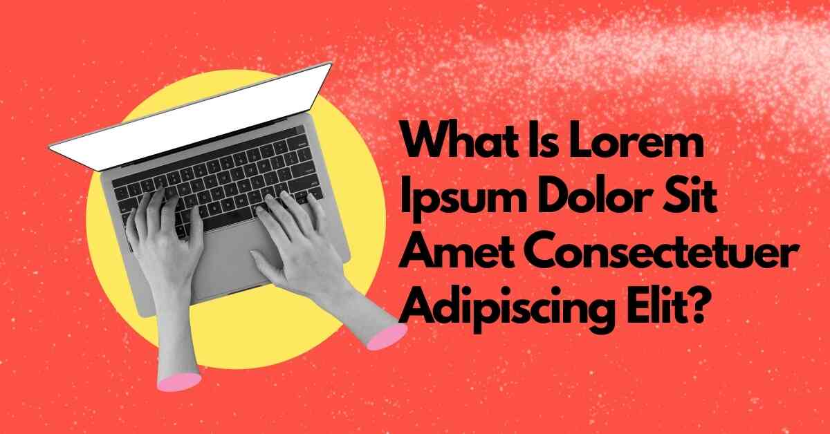 What Is Lorem Ipsum Dolor Sit Amet Consectetuer Adipiscing Elit?