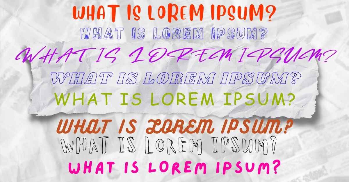 What is Lorem Ipsum?