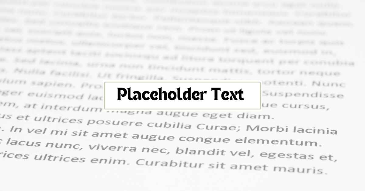 What Is the Best Practice of Placeholder Text?