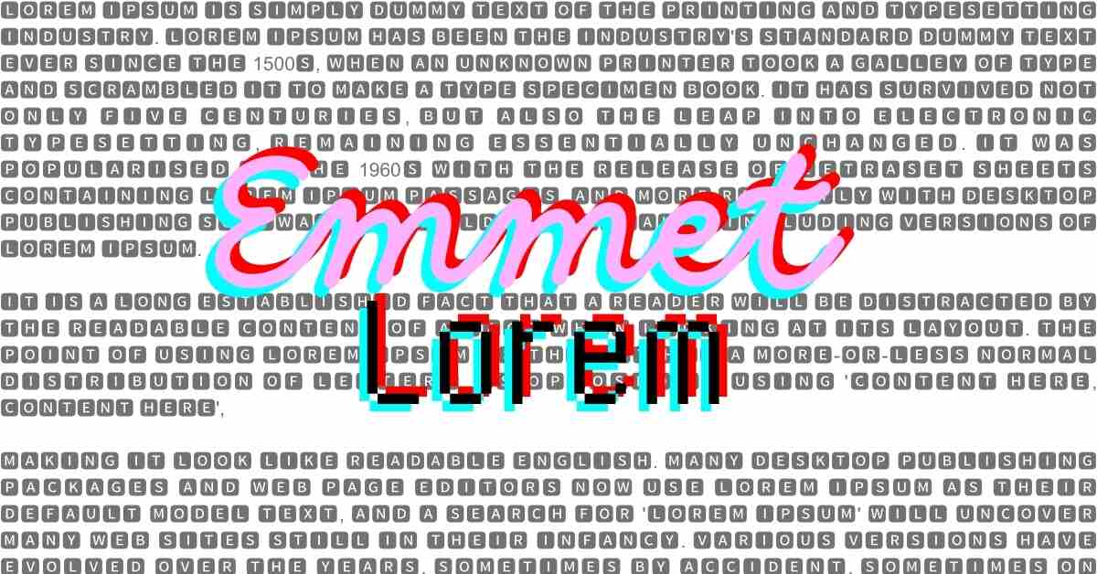 Emmet Lorem