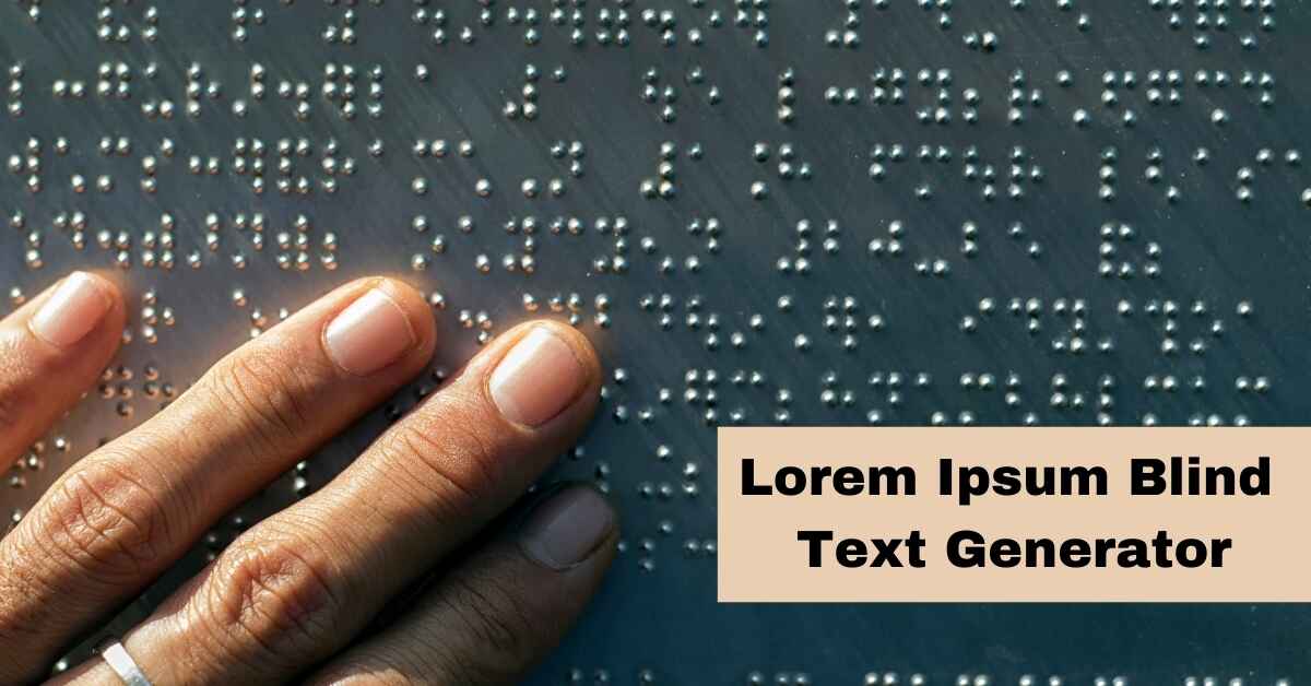 Lorem Ipsum Blind Text Generator