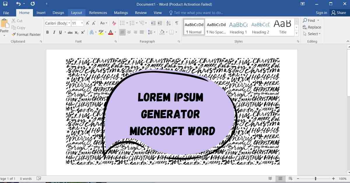 Lorem Ipsum Generator Microsoft Word