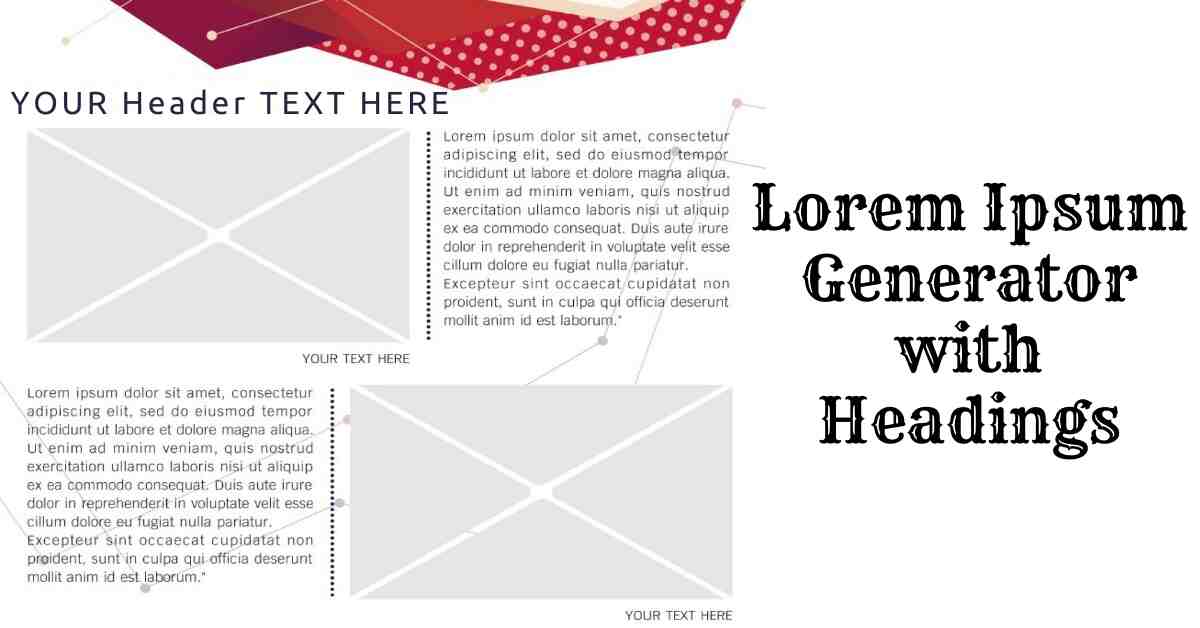 Lorem Ipsum Generator with Headings