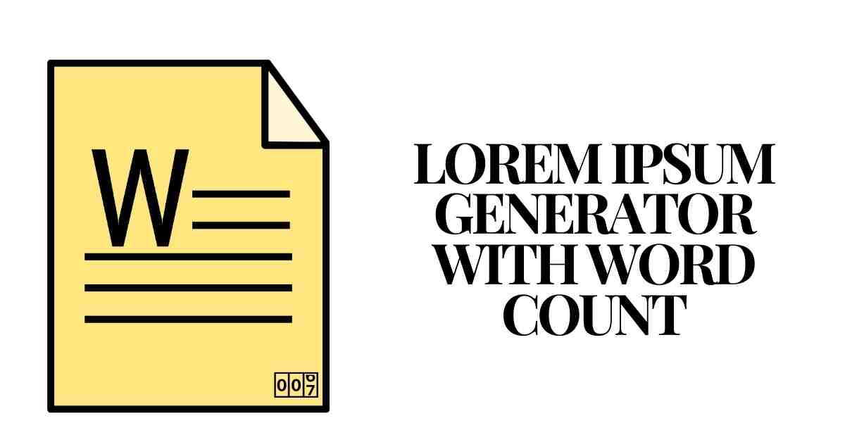 Lorem Ipsum Generator with Word Count