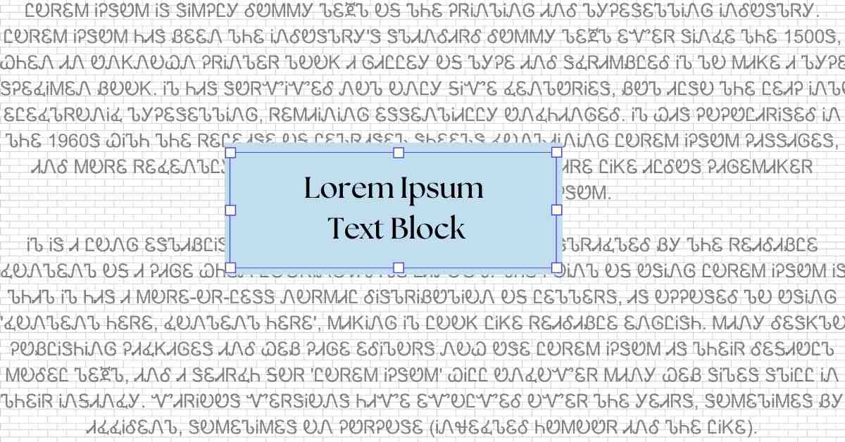 Lorem Ipsum Text Block