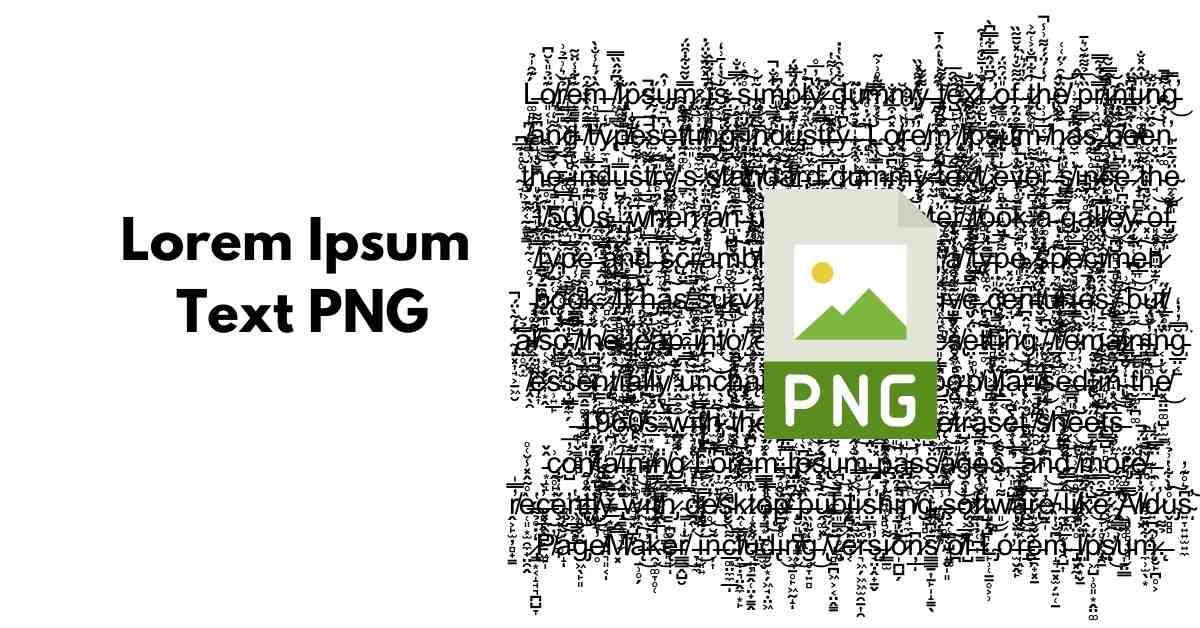 Lorem Ipsum Text PNG