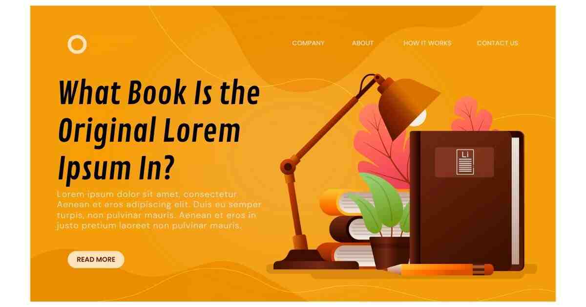 What Book Is the Original Lorem Ipsum In?