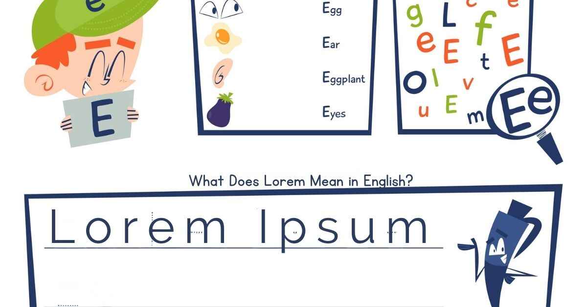 What Does Lorem Mean in English?