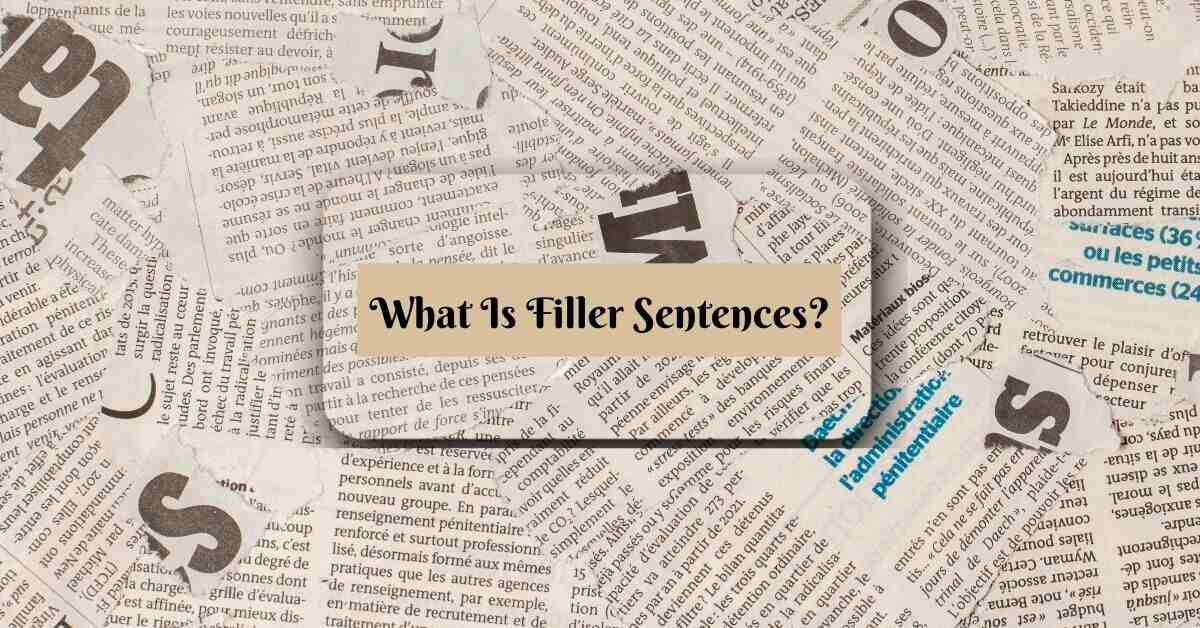 What is Filler Sentences?