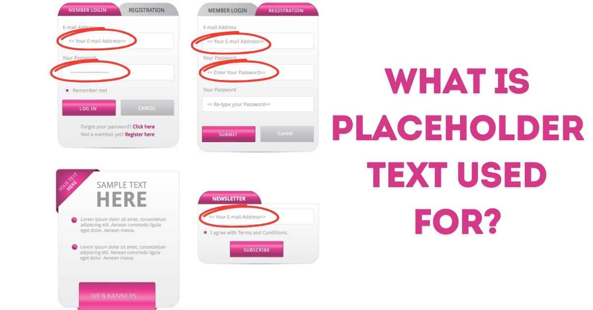 What is Placeholder Text Used For?