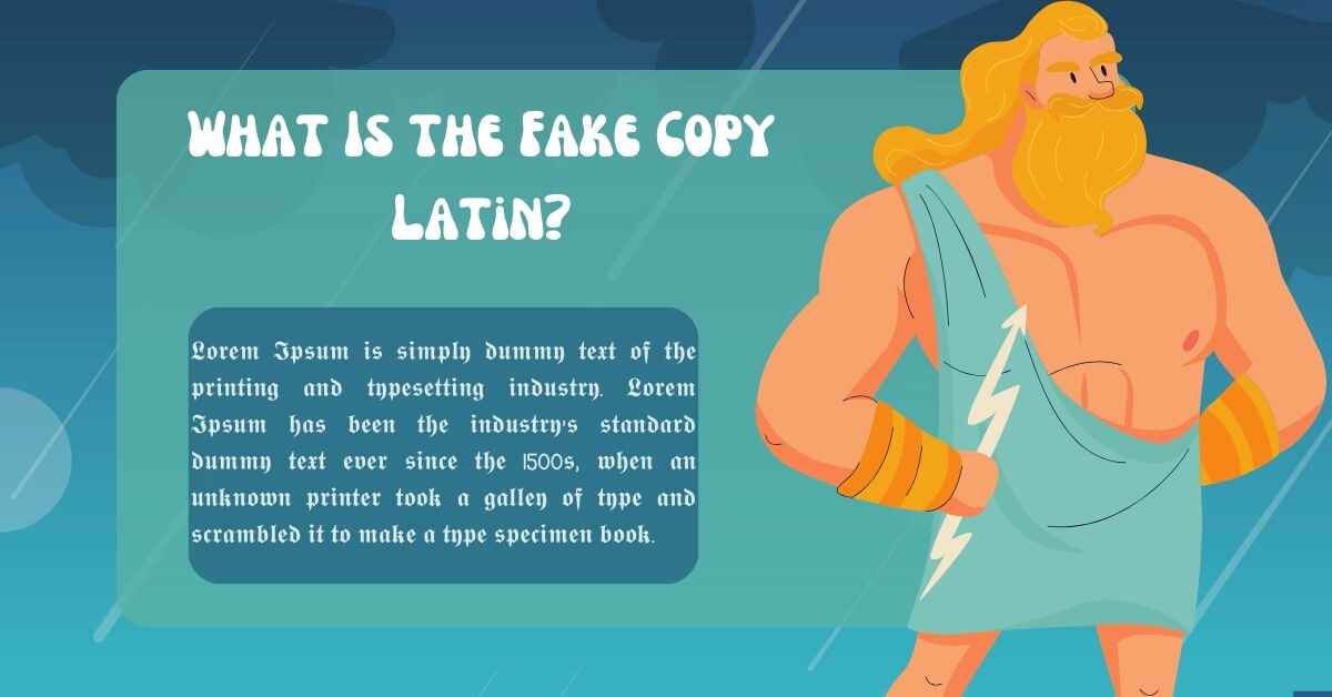 What Is the Fake Copy Latin?