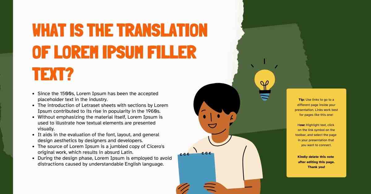 What Is the Translation of Lorem Ipsum Filler Text?