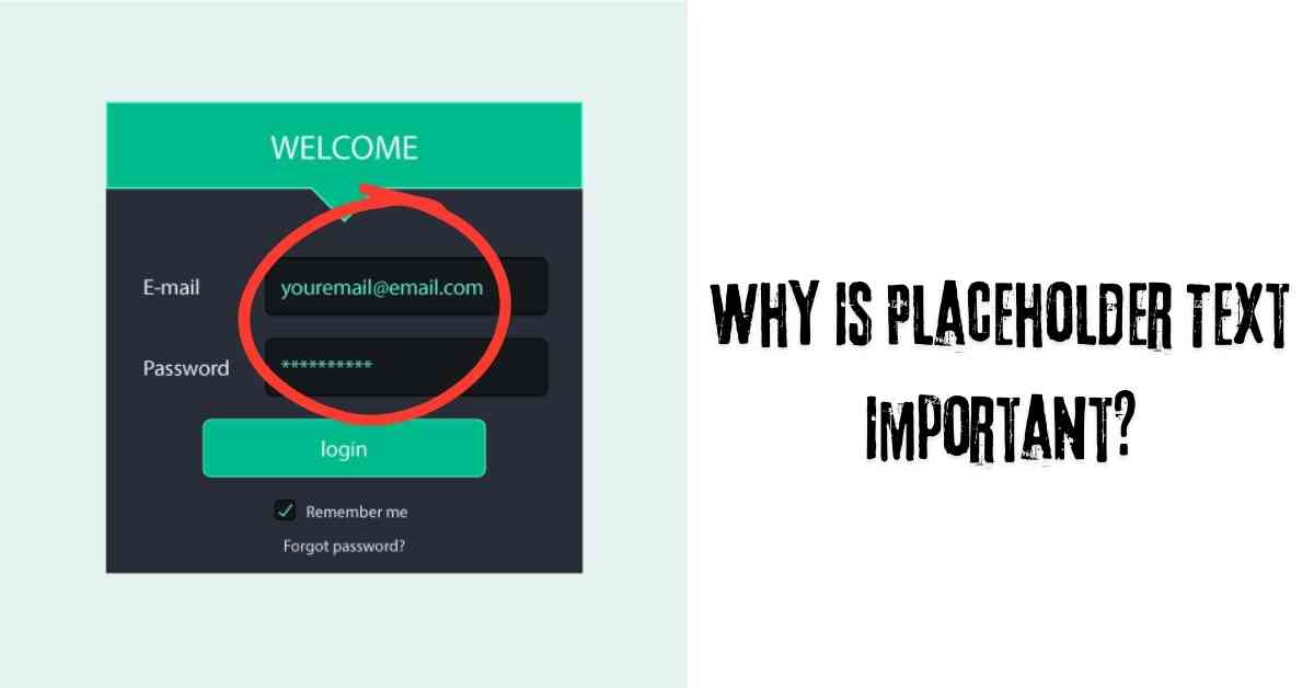 Why Is Placeholder Text Important?