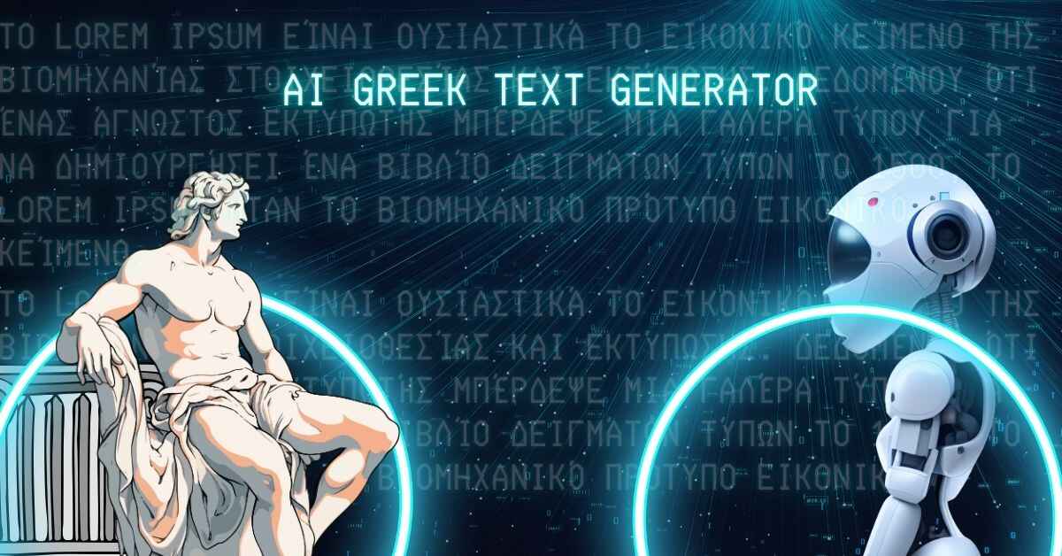 AI Greek Text Generator