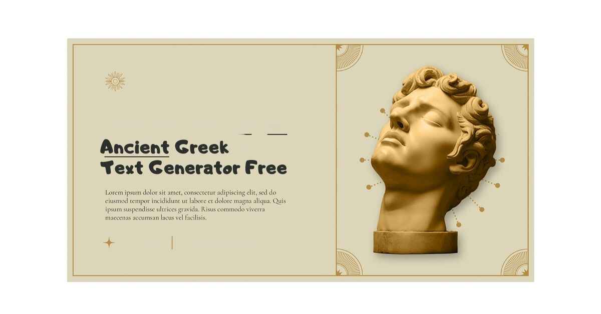 Ancient Greek Text Generator Free