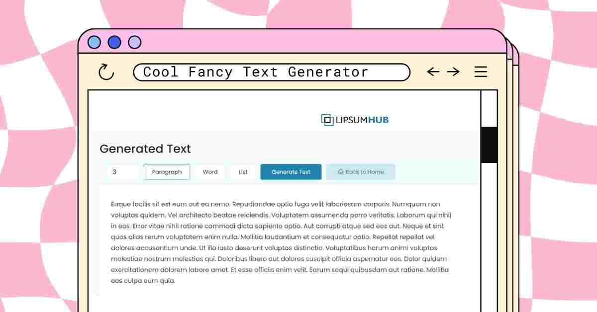 Cool Fancy Text Generator