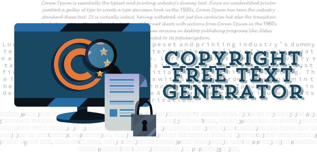 Copyright Free Text Generator