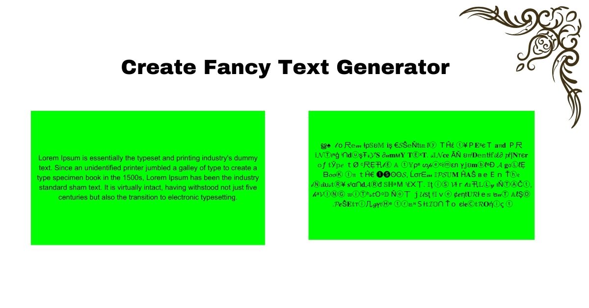 Create Fancy Text Generator